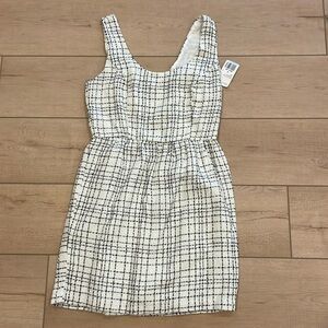 NWT White Tweed Mini Dress